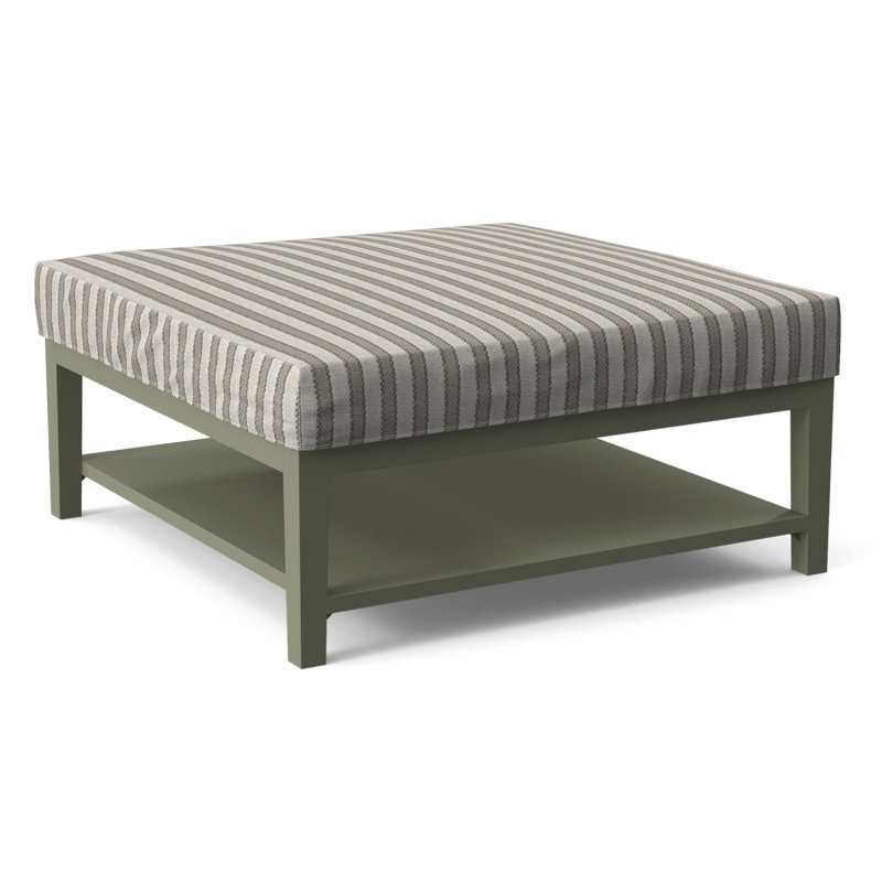Hammond Square Ottoman, Eggshell Crypton Performance; 0884-93, Greystone Finish