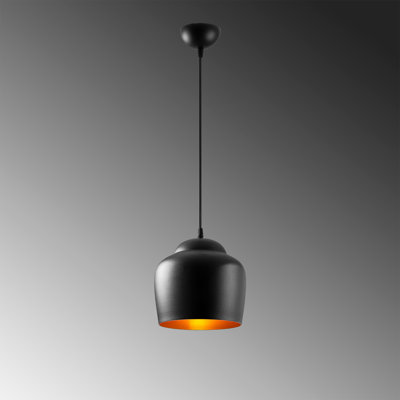 Lustre industriel moderne, métal noir, 48,4 x 48,4 x 48,4 pouces | Hauteur: 48,4 pouces, 1 x douille E27 de 40 W maximum | Luminaire de maison élégant, design scandinave, parfait pour les salles à manger et les espaces de vie