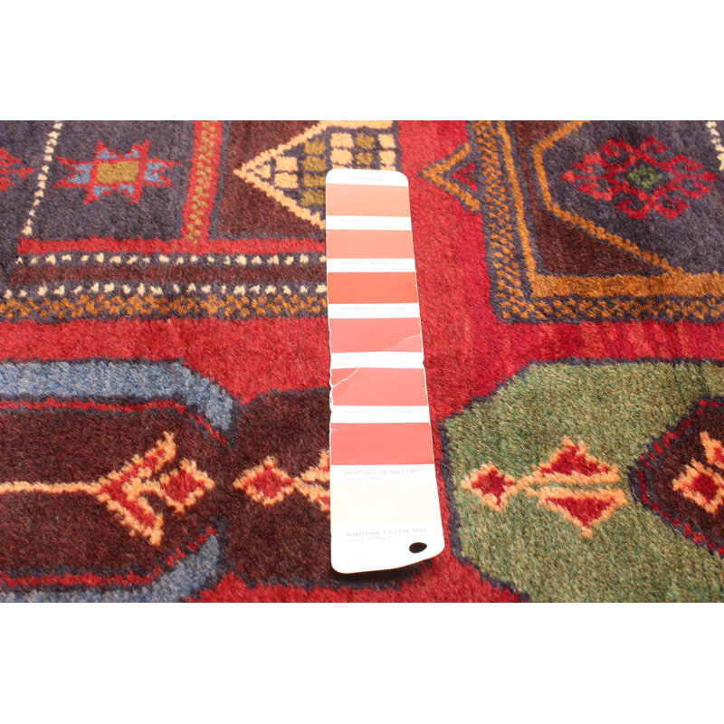Tapis rouge Teimani 3 pi 5 po x 5 pi 11 po