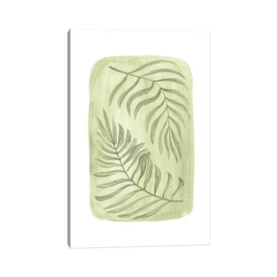 Green Palm Leaves by Whales Way - Painting on Canvas