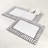 Inaya Modern Striped Plush Tufted Shag Machine Washable 2 Piece Bathroom Rug Set-110091914-110091917