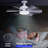 Socket Fan Light With Remote, Screw Ceiling Fans With Lights, E26 Base Light Bulb Fan, 3 Colors 3000K-6500K Dimmable Socket Fan With Light For Garage, Bathroom, Bedroom, Kitchen, 1000 Lumens