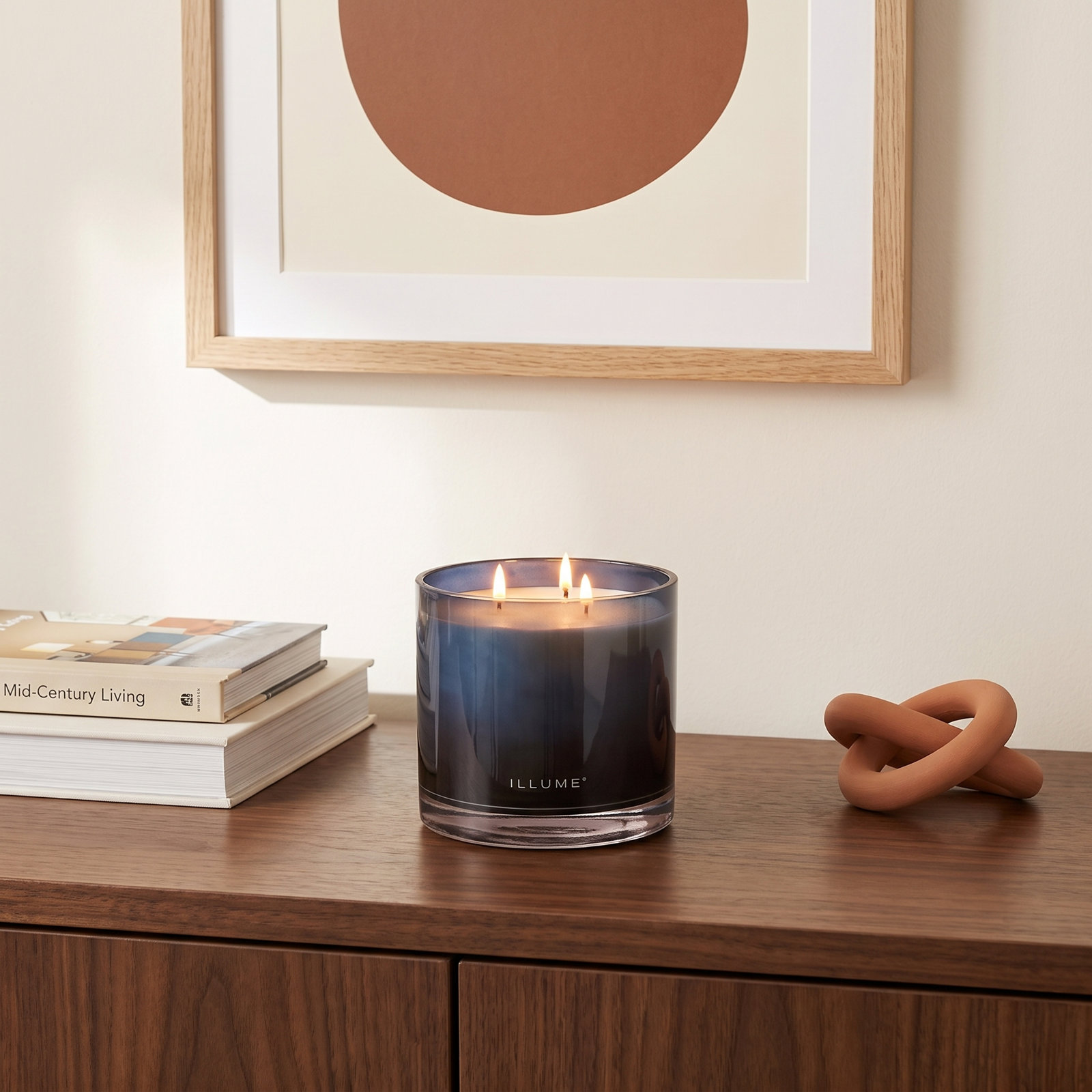 ILLUME Beautifully Done Hidden Lake Candle, Statement Glass