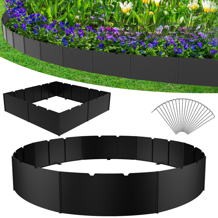 15cm H x 30cm W Plastic Lawn Edging