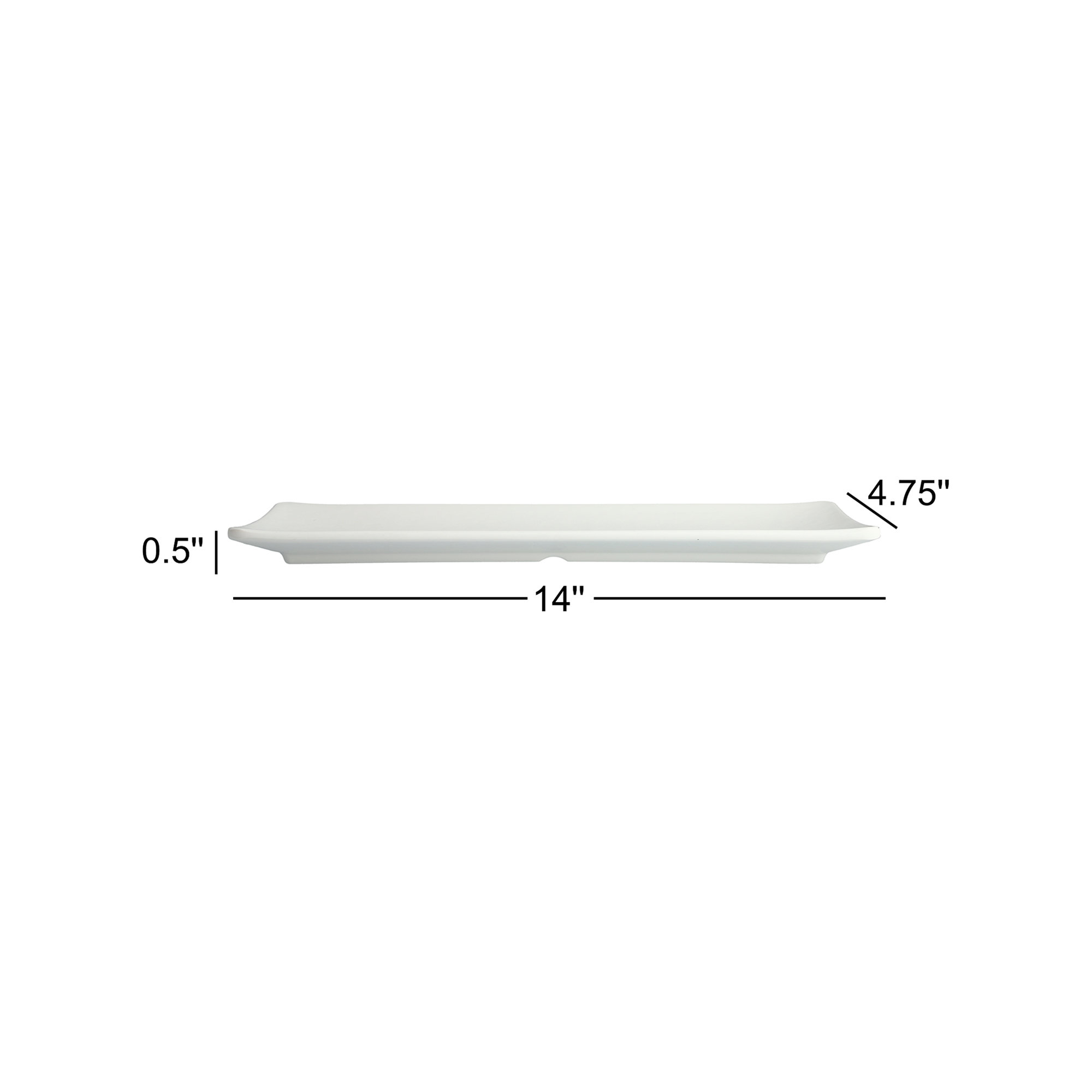 Fortessa Sandia Melamine Platter, White