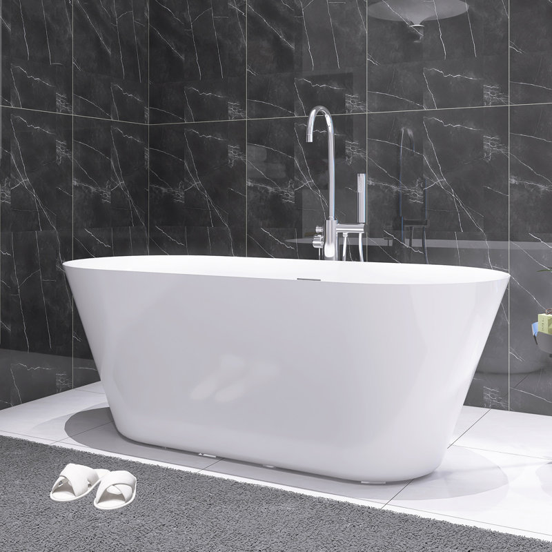 Baignoire autoportante en acrylique 63 po