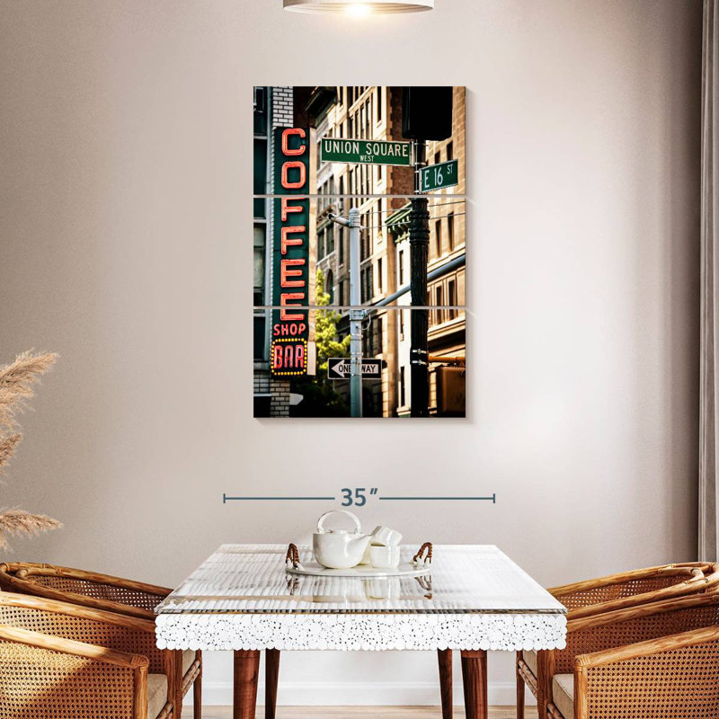 Sireci Union Square Coffee, 45" H x 28" W