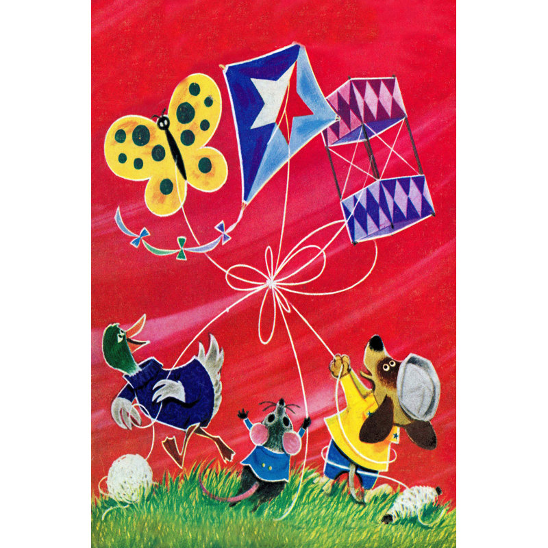 Flying A Kite - Wrapped Canvas Print, 46cm H x 30cm W