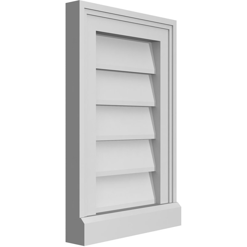 Cadre de seuil Brickmould, brun clair apprêté, H 18 po x l 12 po x P 2 po