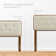 Bridgette Wood Platform Bed with Angular Frame