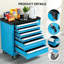 6-Drawer Rolling Tool Chest With Lock, Tool Box Storage Cabinet Organizer With Wheels and Tools Tray
