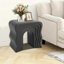 Table de chevet courbée noire moderne et minimaliste, canapé d'appoint en PP léger avec base large et stable, table d'appoint créative pour les coins étroits-1524746214