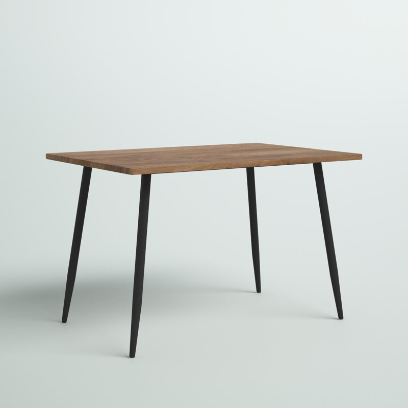 47" Rectangular Frame Walnut Wood Grain Dining Tables