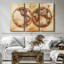 " Rustic Hemispheres Map "-617475176