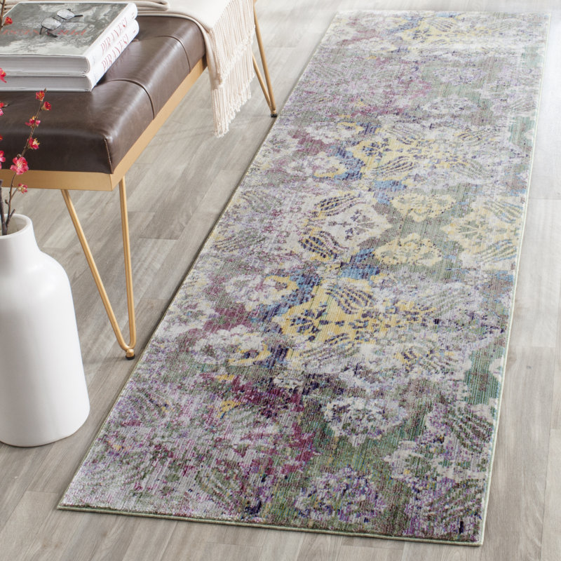 Thanh Performance Floral Rug, Runner 2'3" x 8'