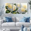 Hydrangea, reproduction d'art sur toile tendue sur toile, ensemble de 3-2145565643