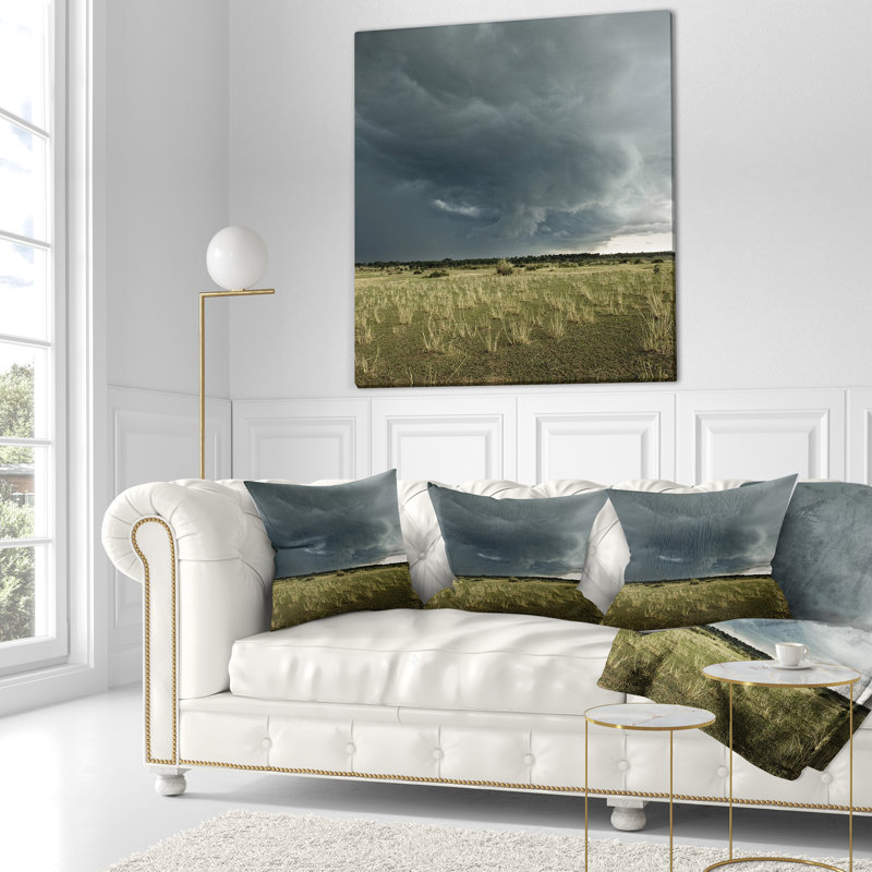 Coussin décoratif Paysage, 16 po x 1 po, Coussin décoratif