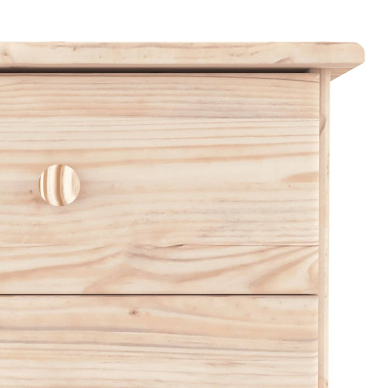 Alanas 77cm Solid Wood Sideboard, Brown