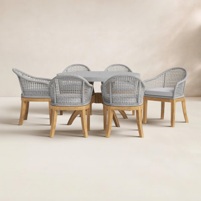 Akiva 52" Sunbrella® Patio Dining Set