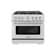 ZLINE 36 in. Select Dual Fuel Satin Steel Range w/ 6 Burners & Convection Oven