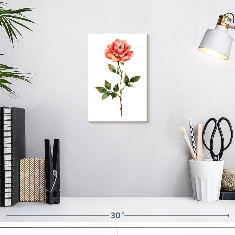 Harnek Single Rose, 12" H x 8" W