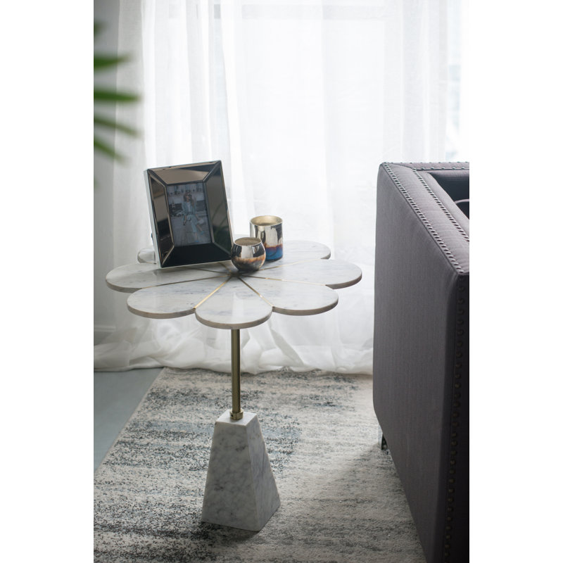 Armanie Marble Top End Table