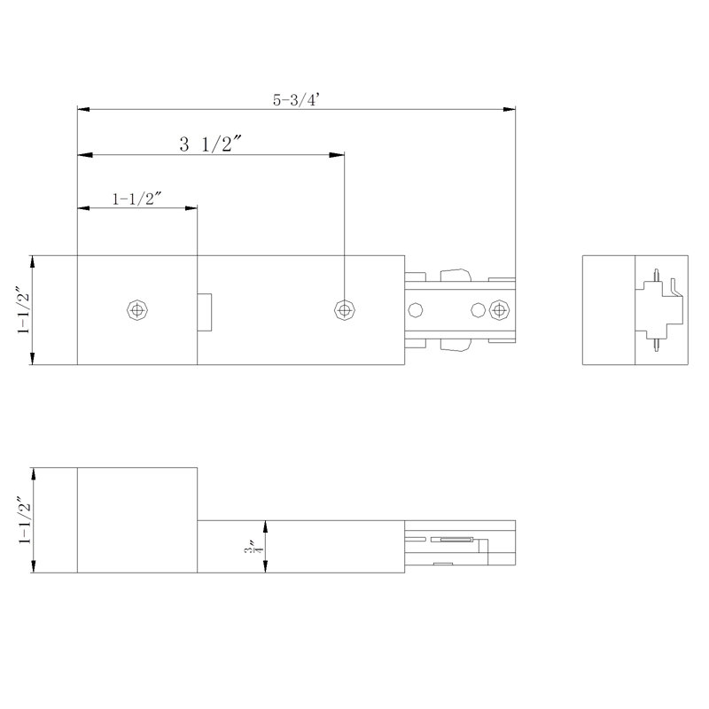 Live End Conduit Light Fitter