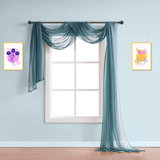 Cricklade Sheer Window Scarf Valance in 10 Colors and 4 Sizes. Great As Wedding Arch Draping Fabric, Bed Canopy or for Craft Project
