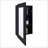 Juno 25.7" H X 15.7" W Narrow  Mirror Medicine Cabinet, One Door With Three Interior Shelves For Bathroom, Kitchen Black-1805913814