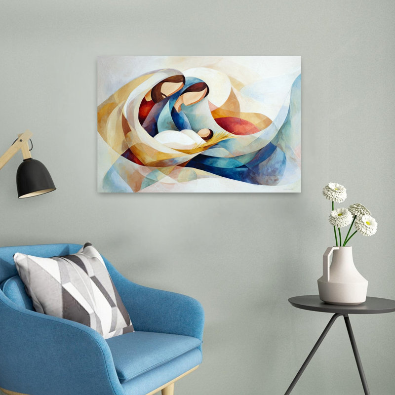 Art mural moderne contemporain abstrait, H 16 po x l 24 po