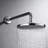Euro Collection Shower Trim Only: 8" Round Shower Head, Single Handle Set & Rough-in Valve Included - Chrome Polished-92460971
