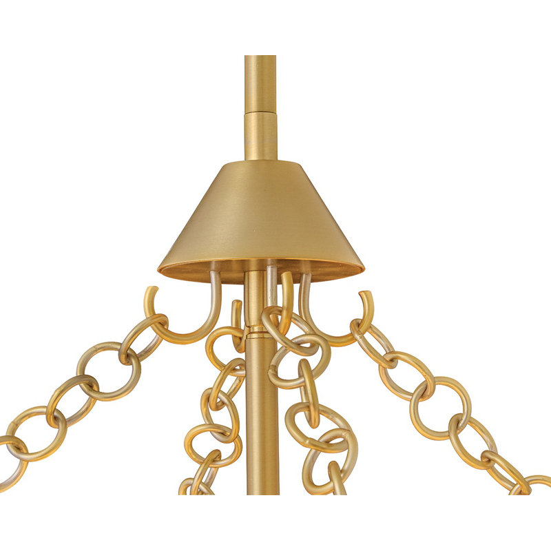 Veleta 8 - Light Steel Chandelier