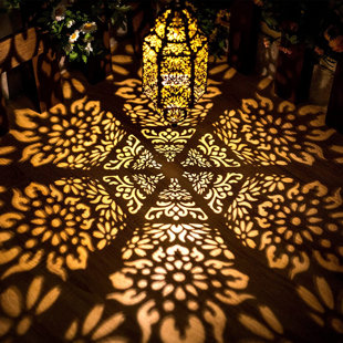 Lanterne solaire décorative marocaine pour jardin
