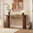 Gennari 55'' Fluted Wood Console Table with Semicircular Legs-1619552718
