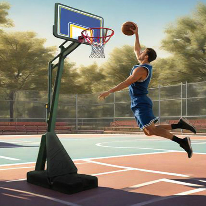 Panier de basketball extérieur réglable en hauteur 10pi Qucik