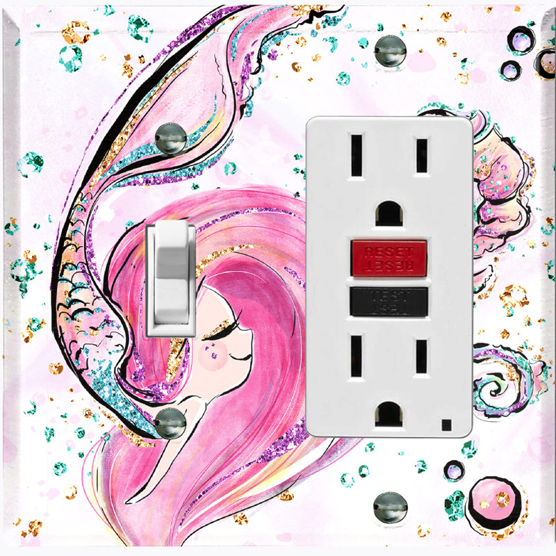 Patterned 2 - Gang Combination Plate Standard Combination Wall Plate
