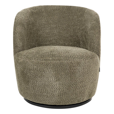 Telitha Upholstered Chenille Swivel Armless
