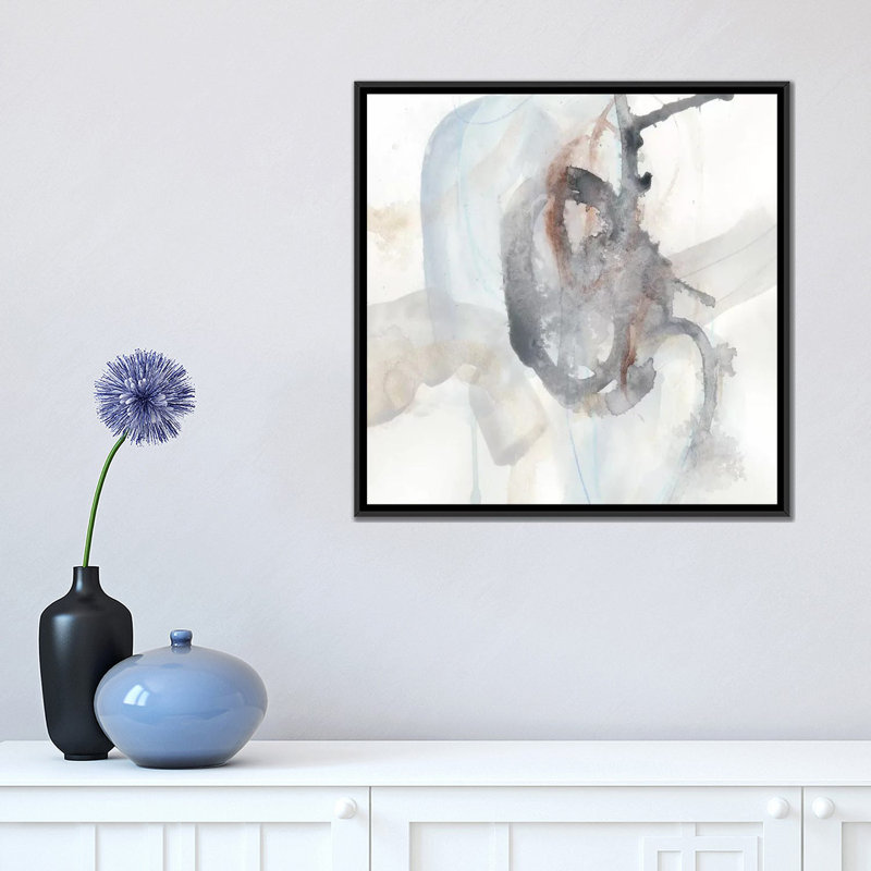«Supposition IV», reproduction sur toile, H 18 po x l 18 po x P 1,5 po, Toile avec cadre noir, Pas de tapis