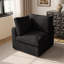 Fauteuil à housse recouverte de tissu-773704426