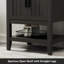 Base de meuble-lavabo simple 24 po seulement, lavabo vasque non inclus, tablette ouverte-116619150