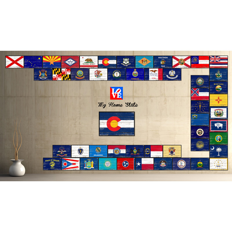 Drapeau du Colorado, impression sur toile, 13 x 17