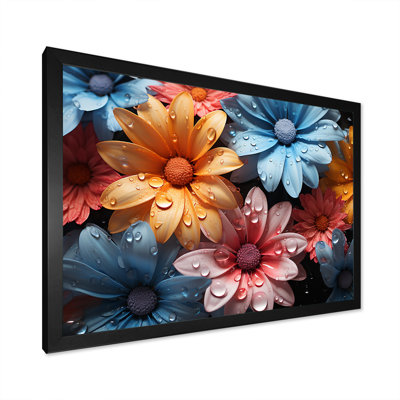 " Colorful Daisy Blossoming Abstraction "