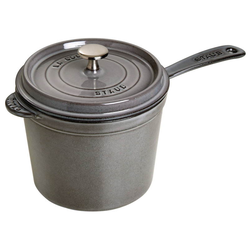 Saucepan with Lid, Graphite Grey, 13.25" Depth