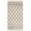 Tapis géométrique en laine / brun touffeté à la main Aderonke-22735164
