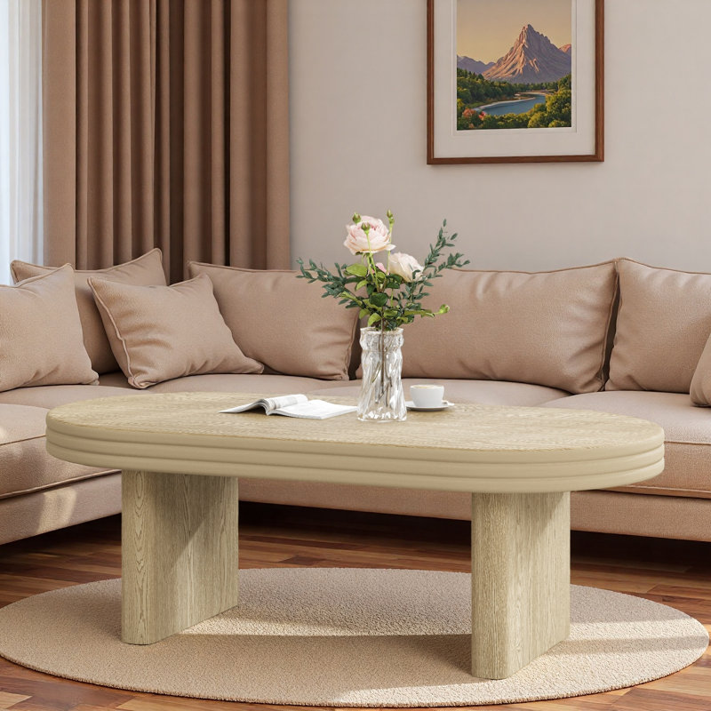 Table basse Mid Century Modern, Naturel