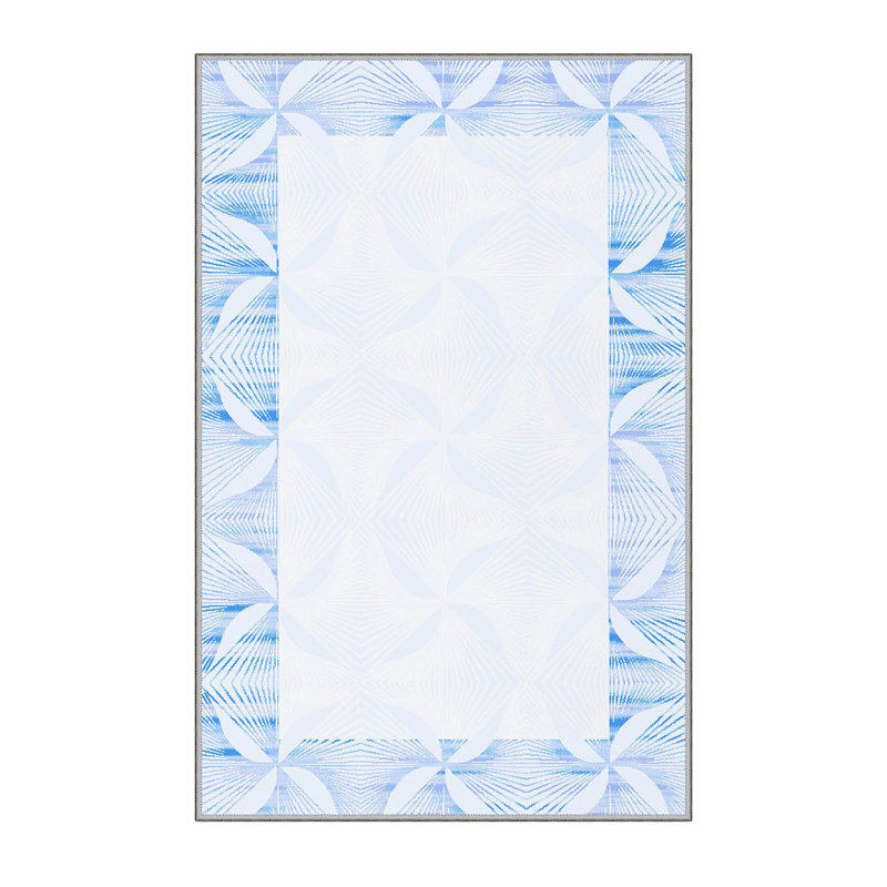 Stylish Hall Carpet, 2.6 x 6.6 Feet, 1% Polyester, .3 in Pile Height | Antibacterial, Non-Slip PVC Felt Dot Underside | 3D Digital Print, Machine Washable, Ideal for Entryway & Living Spaces