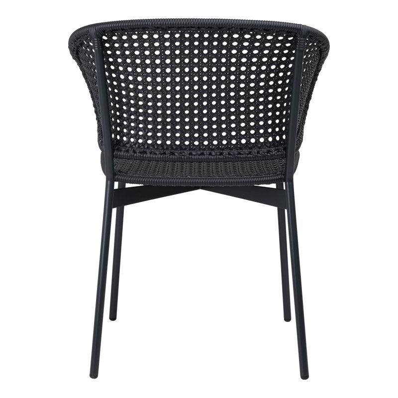 Fauteuil d'extérieur Gorm, Gris anthracite
