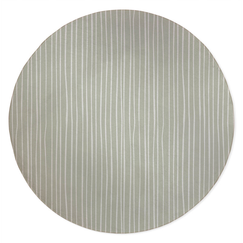 Spinal Column Non-Slip Outdoor Rug, Round 5'