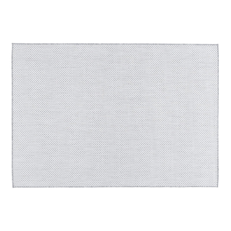 Premium Machine-Woven Carpet, 6.6 x 9.5 Feet, 100% Sisal with Jute Base, 0.2 in Pile Height | Anthracite & White Design, 96,000 Thread Points | Durable, Easy to Clean, Perfect for Living Room & Bedroom
