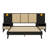Queen Solid Wood Bed Frame With Matching Nightstands And Lamp-Integrated Design-1178557726